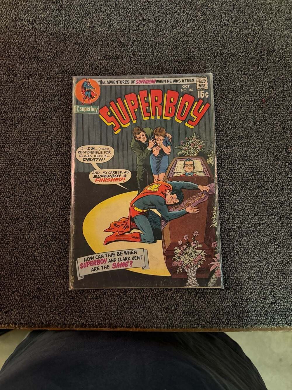 DC Superboy Comic Book No. 169 Oct 1970